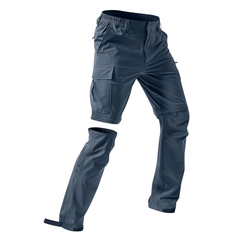 pvucpot Homme Pantalon Convertible Léger à Séchage Rapide Zi