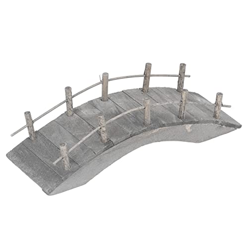 HUSHUI Mini Pont en Arc en Bois pour Maison de Poupée, échel