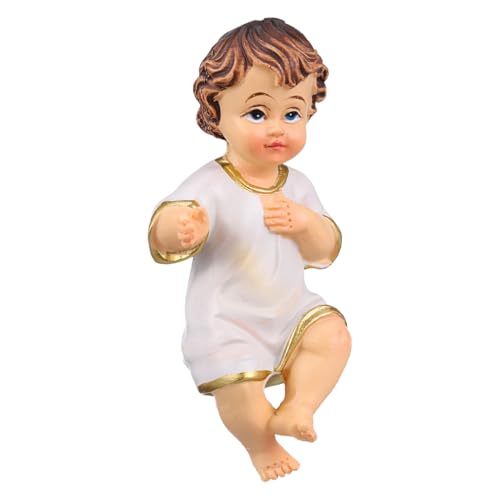 Alipis Résine Enfant Jésus Figurine Nativité Statue Collecta