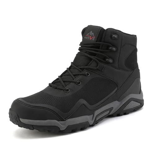 NORTIV 8 Chaussures de Randonnée Hommes Montante,Size 43,Noi