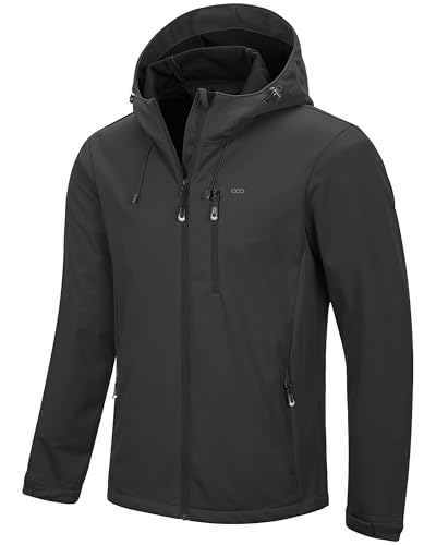 33,000ft Veste softshell pour homme - Imperméable et coupe-v