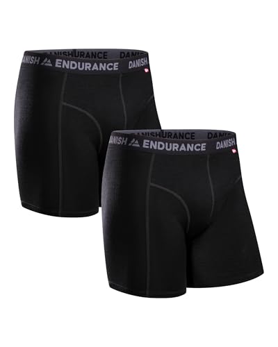 DANISH ENDURANCE Boxer Homme, Caleçon Homme en Laine Mérinos