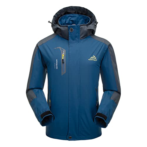 Naudamp Hommes Veste Imperméable en Plein Air Légère Softshe
