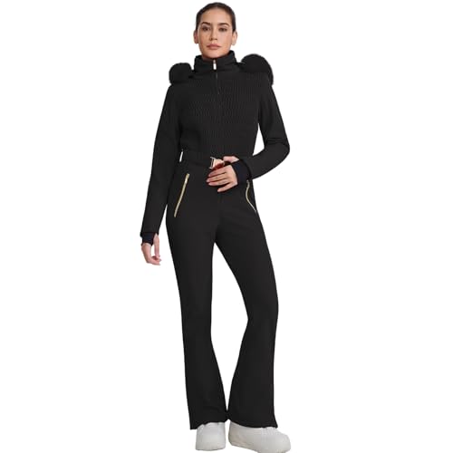 HOTIAN Combinaison de ski une pièce pour femme - Imperméable