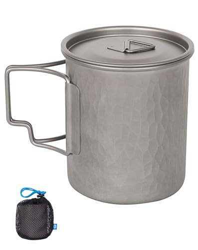 COOKNESCAPE Tasse en titane - Tasse de camping ultra-légère