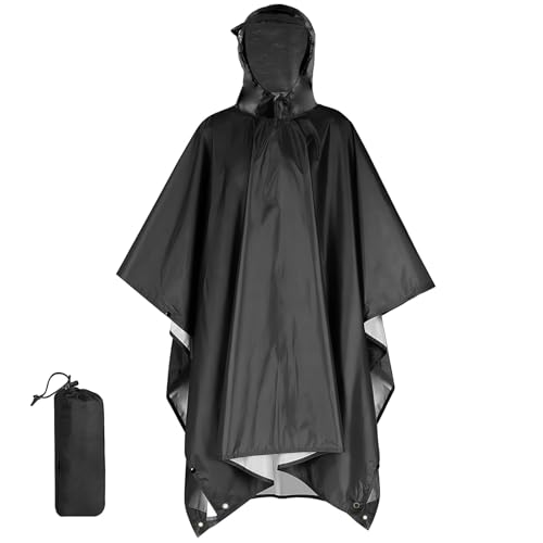 Arvoni Poncho Pluie Imperméable avec Sac de Rangement, 3 en 