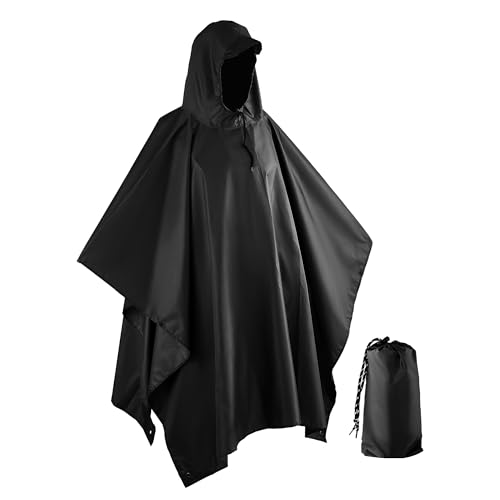 Goldeluxe Poncho de Pluie Ultraléger Imperméable pour Homme 