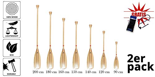 Szmaglinski Pagaie en bois de pin 2 pièces (160 cm) + housse