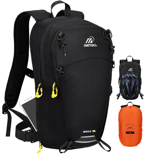 ONETOALL Sac à dos de cyclisme 15 l/20 l avec housse impermé
