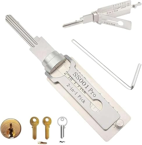 Décodeur de clé maître 2 en 1, outil de crochetage de serrur