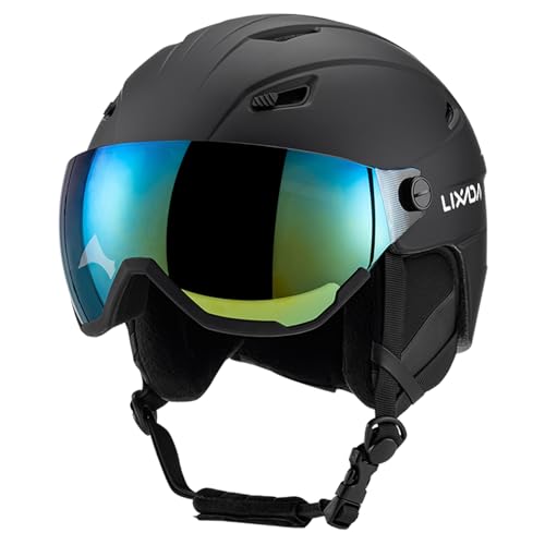 Lixada Casque de Ski et Snowboard, Casque À Neige avec Lunet