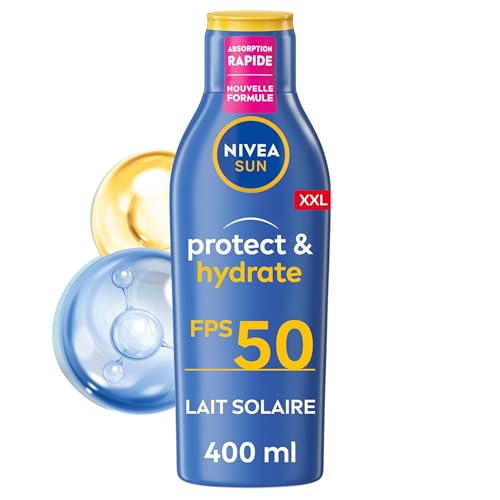 NIVEA SUN Lait Solaire Protect & Hydrate SPF 50+ 400 ml - Cr
