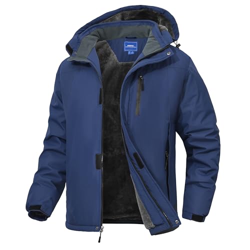 Zoofly Veste Homme Hiver Coupe-Vent Manteau Ski Homme Poches