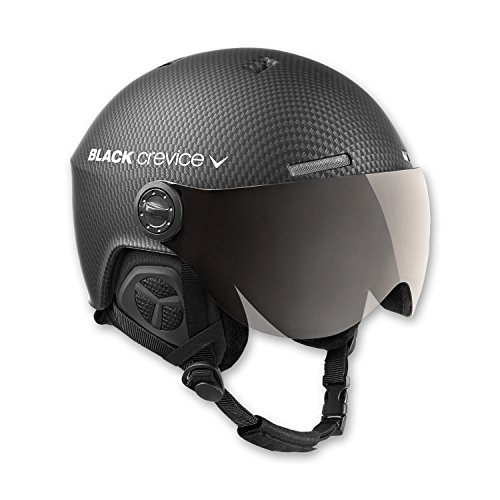 Black Crevice Gstaad I Casque de Ski avec visière de Style P