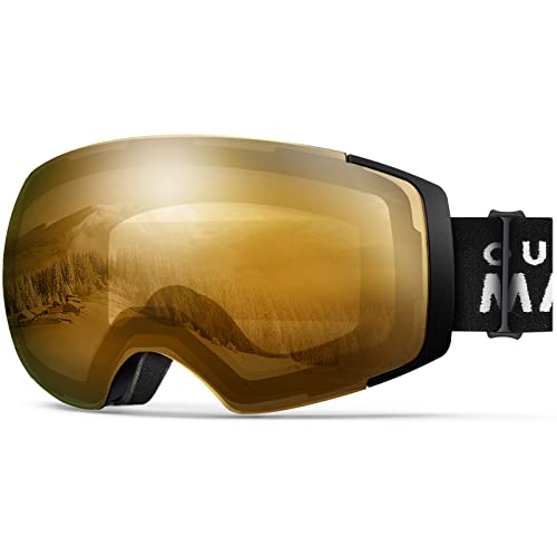 OutdoorMaster Pro Masque de ski, sans cadre, verres intercha