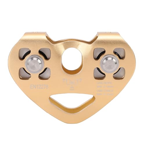 Ycauty Poulie de Tyrolienne 30KN, Double Chariot en Tandem p