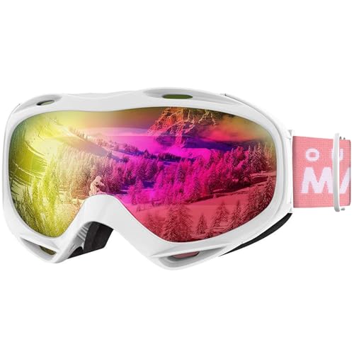 OutdoorMaster Masque de Ski OTG - Anti-Buée Lunettes de Ski,