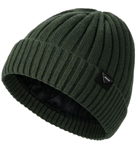 Wmcaps Bonnet dhiver pour homme, avec doublure en polaire ép