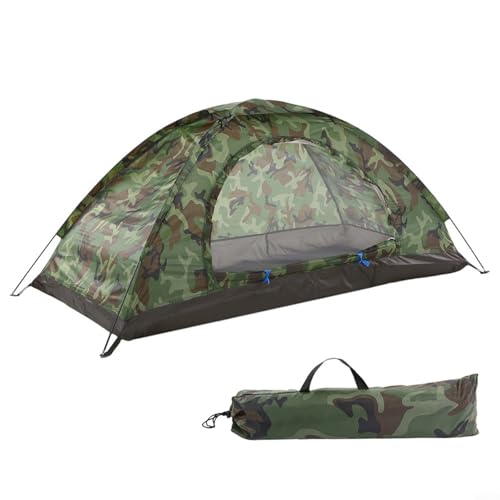Tente de camping légère pour 1 à 2 personnes - Camouflage - 