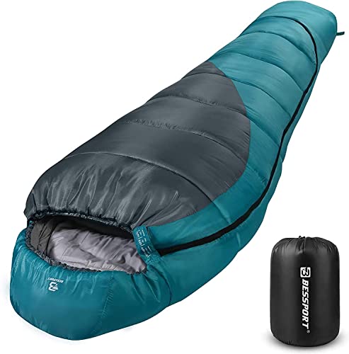 Bessport Sac de Couchage Momie 0°C Température Extrême,Sac d