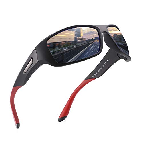 PUKCLAR Lunettes de soleil Homme Polarisées avec Protection 