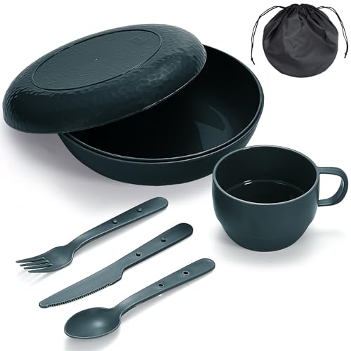 Berglander Kit de Repas de Camping avec Bol, Assiette, Tasse