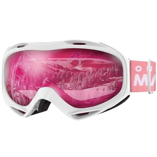 OutdoorMaster Masque de Ski OTG - Anti-Buée Lunettes de Ski,