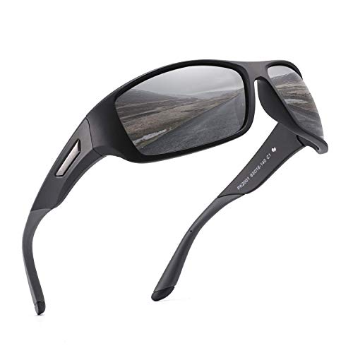 PUKCLAR Lunettes de soleil Homme Polarisées avec Protection 