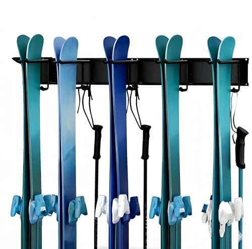 SopimusZ Kit de Support de Rangement à Skis pour 10 Paires S