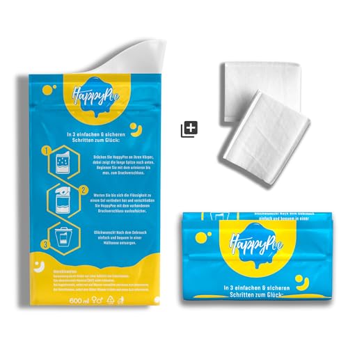 HappyPee Original - Votre urinoir jetable en cas durgence | 