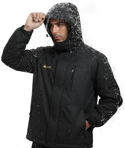 Mnking Veste Ski Homme Imperméable Polaire Veste Softshell M