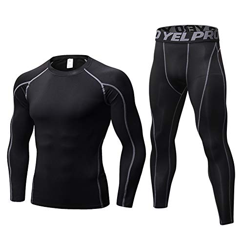 Homme Ensemble de sous-vêtements Thermiques Haut Maillot de