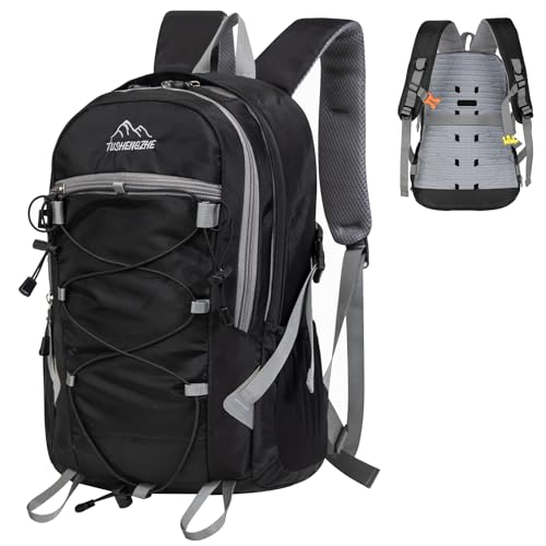 Outplea Petit sac à dos de randonnée avec panneau arrière en