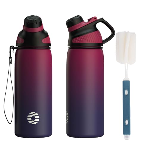 Fjbottle Gourde Isotherme Inox Étanche Couvercle Magnétique 