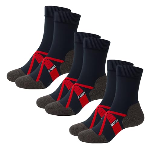 Kaiera - Trek Light - 3 Paires de Chaussettes de Randonnée e