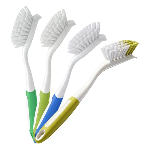 Mokaskaidj 4 Pcs Brosses à Vaisselle, Brosses à Récurer de C