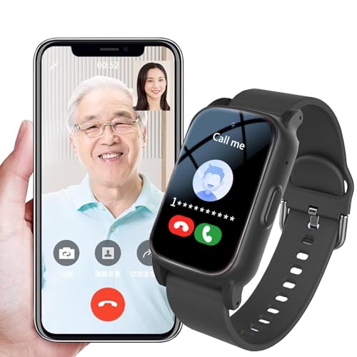 Vexorium Traceur GPS pour Personnes Âgées, Montre avec Détec