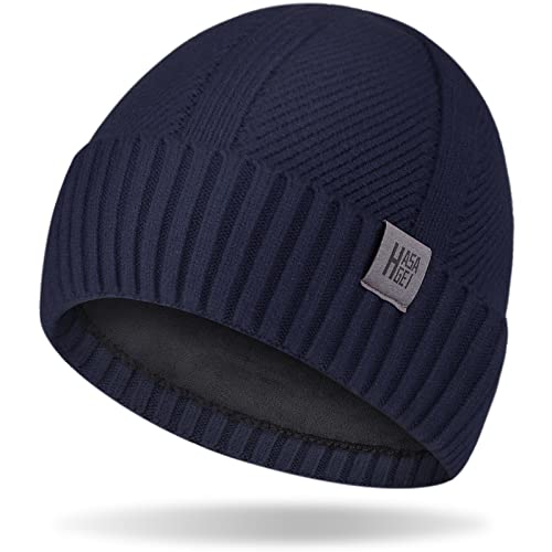 HASAGEI Bonnet en Tricot Thermique pour Homme et Femme avec 