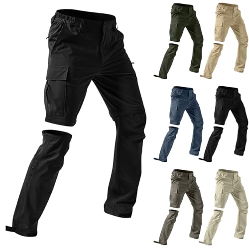 pvucpot Pantalon Randonnée Homme Convertible Imperméable et 