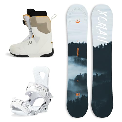 Pack Complet de Snowboard pour Homme XCMAN Cloudy Forest Pre