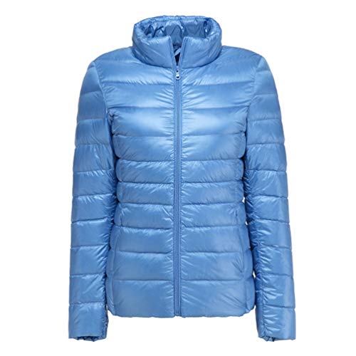 Clementie Femme Doudoune Courte Duvet et Plume Col Montant L