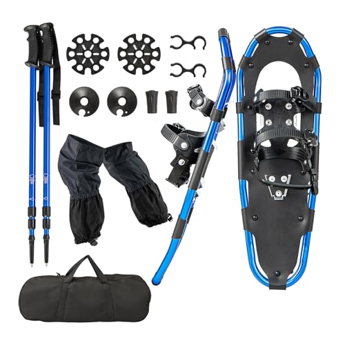 GYMAX Ensemble de Raquettes à Neige Légères 53/63/78 CM avec
