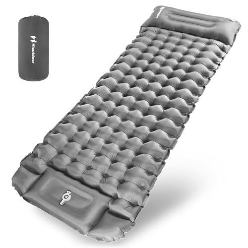 Hioutdoor Matelas Gonflant 10CM Camping Ultra Léger Gonflabl