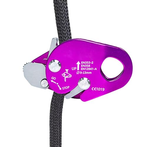 Descendeur en corde - Descendeur autobloquant en aluminium e