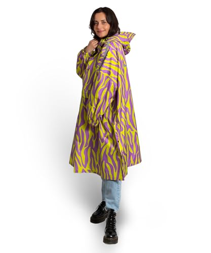 Jubi® Poncho de pluie pour femme - Imperméable, léger et res