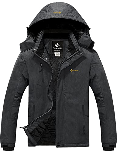 GEMYSE Homme Veste de Ski Imperméable de Montagne Manteau dh