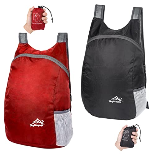 Feibmir 2 Sacs à Dos Pliables Ultralégers, Sacs à Dos de Ran
