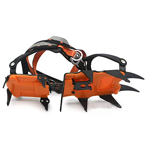 Crampons à 12 Dents pour Chaussures de Glace avec Sangles Ré