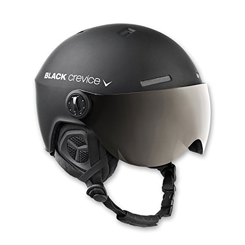 BLACK CREVICE Casque de ski Gstaad I Casque avec visière en 