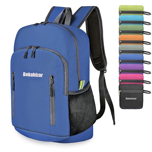 Bekahizar Sac à Dos Pliable 20L, Ultra-Léger Sac à Dos Rando